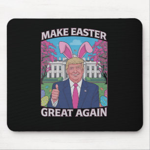 Make Easter Great Again Trump Bunny Flag 1 Mouse Mat