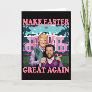 Make Easter Great Again Trump Vance Bunny Hunt 2 Card