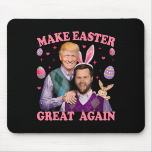 Make Easter Great Again Trump Vance Bunny Hunt  Mouse Mat