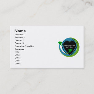 Make Every Day Earth Day Business Card