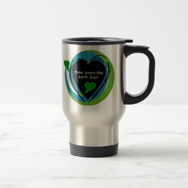 Make Every Day Earth Day Travel Mug (Right)