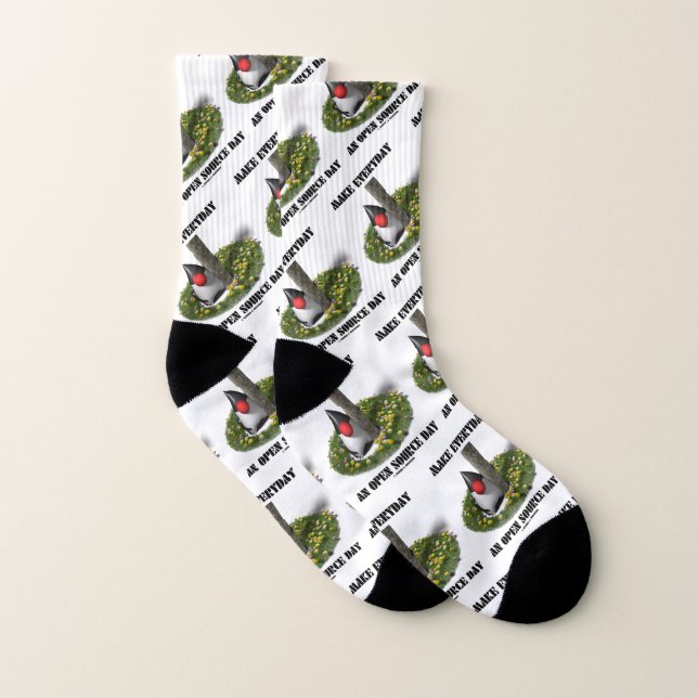 Make Everyday An Open Source Day Java Duke Socks (Pair)