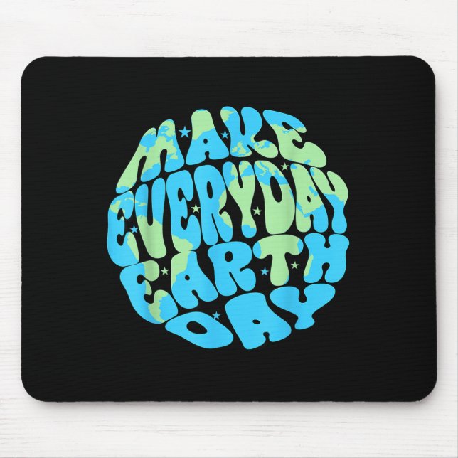 Make Everyday Earth Day 2026 Planet Anniversary En Mouse Mat (Front)