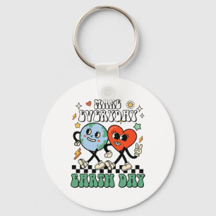 Make Everyday Earth Day Cute Earth Day Men Women K Key Ring