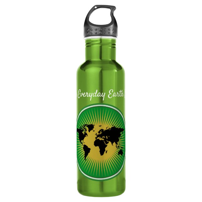 Make Everyday Earth Day Stainless Steel Water Bott 710 Ml Water Bottle (Front)