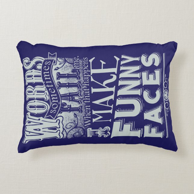 Make Faces Decorative Cushion (Front)