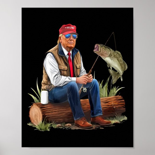 Make Fishing Great Again Funny Byb Fishing Humour  Poster (Front)