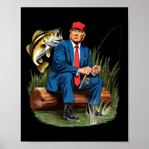 Make Fishing Great Again Funny Byb Fishing Humour  Poster