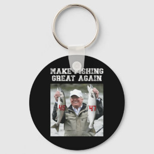Make Fishing Great Again Trump 2024 Key Ring