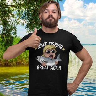 Make Fishing Great Again Trump Funny Fisherman T-Shirt