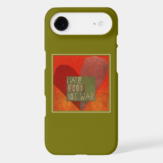 Make Food Not War Case-Mate iPhone Case (Back)