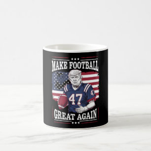 Make Football Great Again Vintage USA Flag Trump Coffee Mug