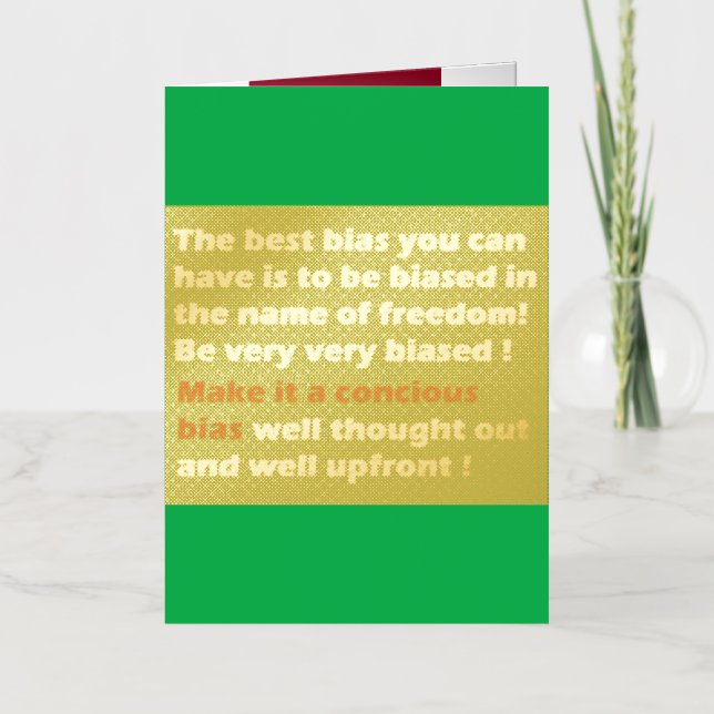 Make freedom big again foil greeting card (Front)
