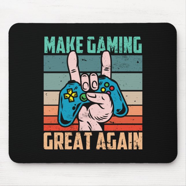 Make Gaming Great Again Mouse Mat (Front)