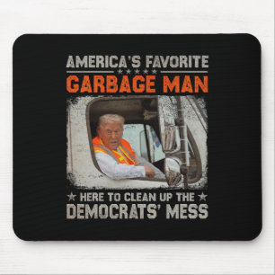 Make Garbage Great Again Garbage For Trump 2024  Mouse Mat