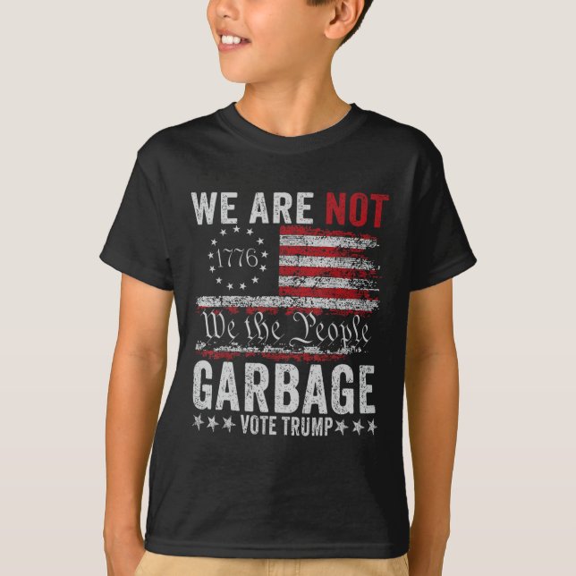 Make Garbage Great Again Garbage For Trump 2024  T-Shirt (Front)