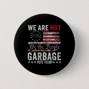 Make Garbyge Great Again Garge For Trump 2024  6 Cm Round Badge