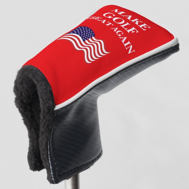 Make Golf Great Again Funny Head Cover (3/4 Front)