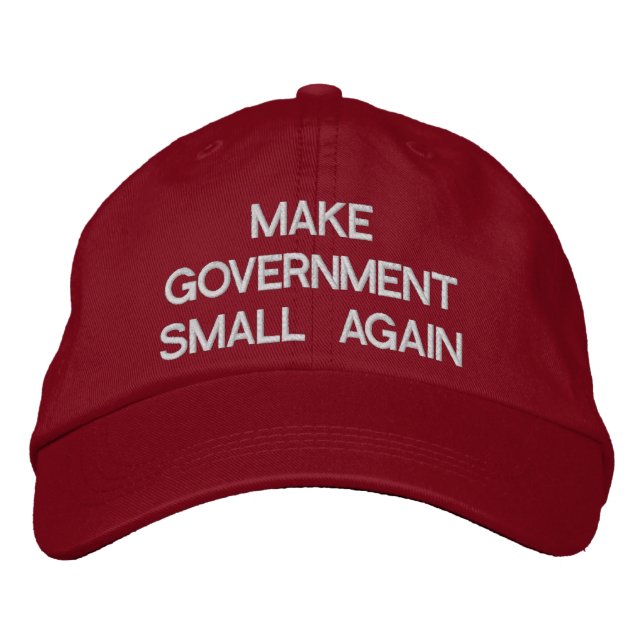 MAKE GOVERNMENT SMALL AGAIN cap (Front)