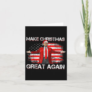 Make Great Again Santa Funny Trump Xmas Pyjamas Card
