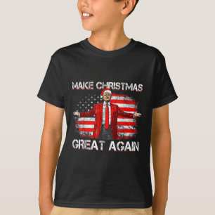 Make Great Again Santa Funny Trump Xmas Pyjamas T-Shirt