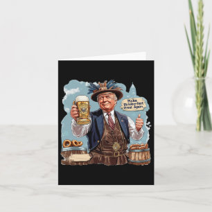 Make Great Again Trump Beer Mug Card