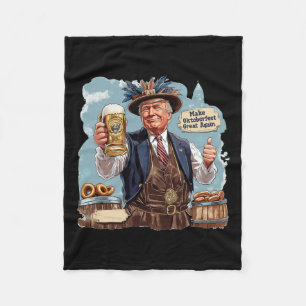 Make Great Again Trump Beer Mug Fleece Blanket