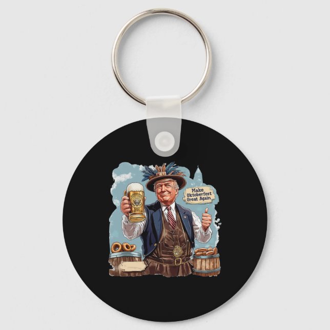 Make Great Again Trump Beer Mug  Key Ring (Front)