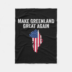 Make Greenland Great Again Shirt Trump Meme Men Wo Fleece Blanket