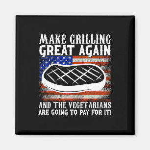 Make Grilling Great Again Usa Trump Bbq Byrbecue S Magnet