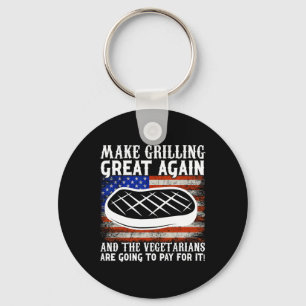 Make Grilling Great Again Usa Trump Bbq Rbecue Smo Key Ring