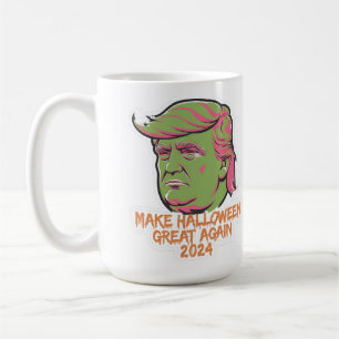 Make Halloween Great Again 2024 Mug:Trump-Inspired Coffee Mug