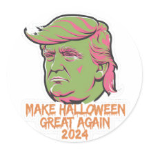 Make Halloween Great Again 2024 Sticker Trump Art