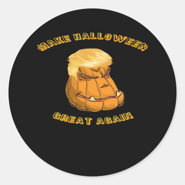 Make Halloween Great Again Classic – Sloth in Cost Classic Round Sticker (Front)