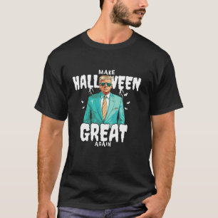 Make Halloween Great Again Funny Donald Trump Spoo T-Shirt