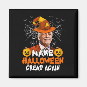 Make Halloween Great Again Funny Trump Jack O Lant Magnet