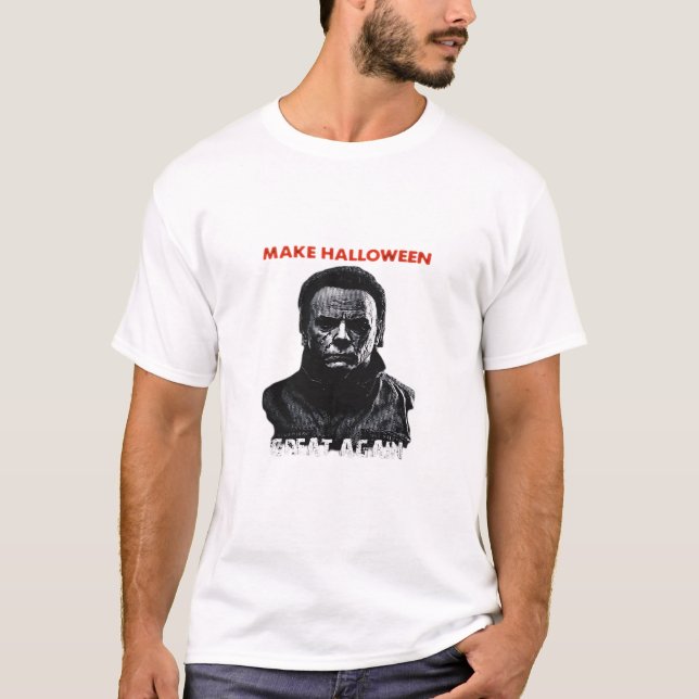 Make Halloween Great Again - Scary Horror Hallowee T-Shirt (Front)