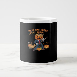 Make Halloween Great Again – Spooky Autumn Quote Large Coffee Mug