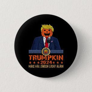 Make Halloween Great Again Trump 2024 Trumpkin Men 6 Cm Round Badge