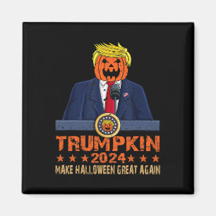 Make Halloween Great Again Trump 2024 Trumpkin Men Magnet