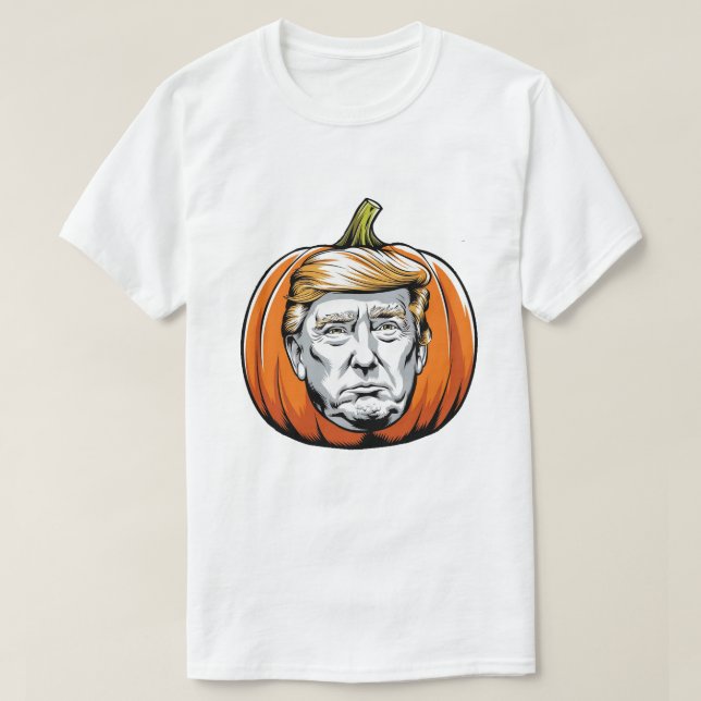 Make Halloween Great Again: Trump Pumpkin T-Shirt (Design Front)
