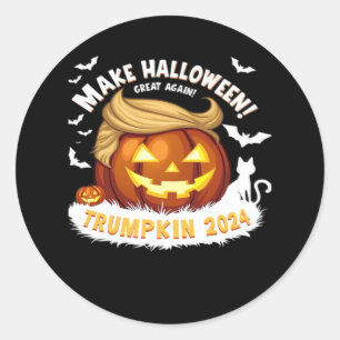 Make Halloween Great Again Trumpkin  Classic Round Sticker