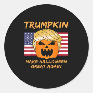 Make Halloween Great Again Trumpkin Classic Round Sticker