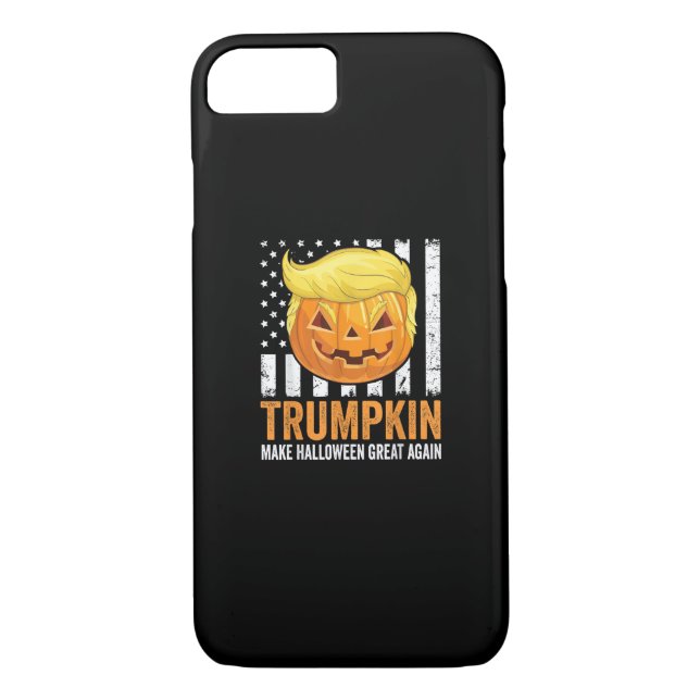 Make Halloween Great Again Trumpkin Funny Hair Pum Case-Mate iPhone Case (Back)