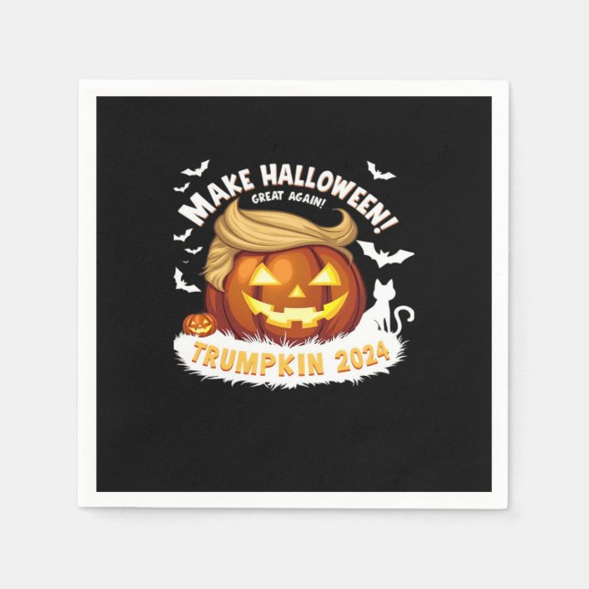 Make Halloween Great Again Trumpkin  Napkin (Front)