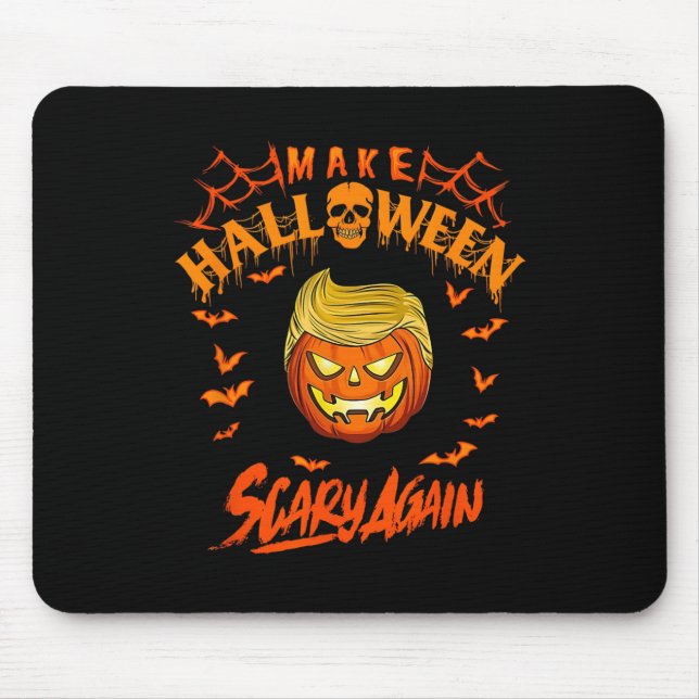 Make Halloween Scary Again Funny Trump  Mouse Mat (Front)