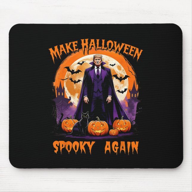 Make Halloween Spooky Again Funny Trump Halloween  Mouse Mat (Front)