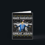 Make Hanukkah Great Again Funny Trump Ugly Chanuka Card<br><div class="desc">Make Hanukkah Great Again Funny Trump Ugly Chanukah 1</div>