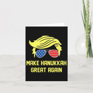 Make Hanukkah Great Again Trump 47 Hanukkah Miracl Card
