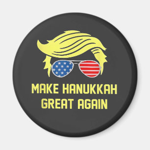 Make Hanukkah Great Again Trump Jewish Magnet